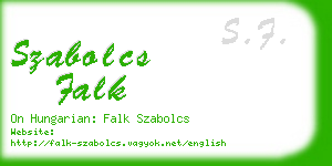 szabolcs falk business card